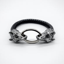 Load image into Gallery viewer, WOLF HEAD BANGLE