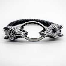 Load image into Gallery viewer, WOLF HEAD BANGLE